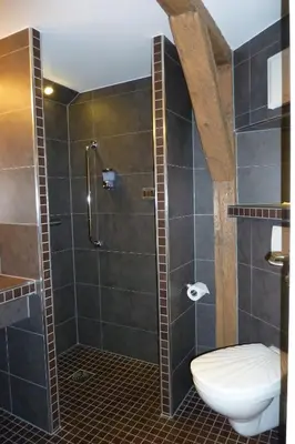 Ein Badezimmer in der Unterkunft Hotel Goldener Stern