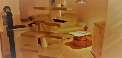 Ein Sitzbereich in der Unterkunft Mäcky Baude