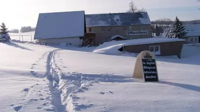 Gasthaus Falkenhain im Winter