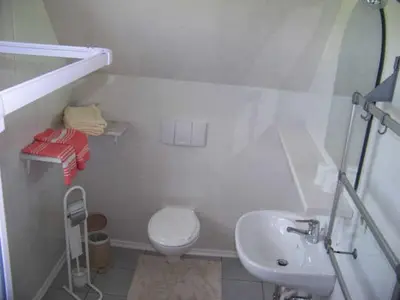 Ein Badezimmer in der Unterkunft Gasthaus Falkenhain