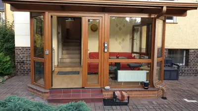 Ein Balkon oder eine Terrasse in der Unterkunft HässelHof - 80qm Ferienwohnung im Zentrum von Bad Liebenwerda