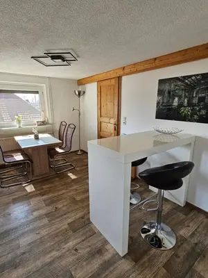 Ein Sitzbereich in der Unterkunft HässelHof - 80qm Ferienwohnung im Zentrum von Bad Liebenwerda
