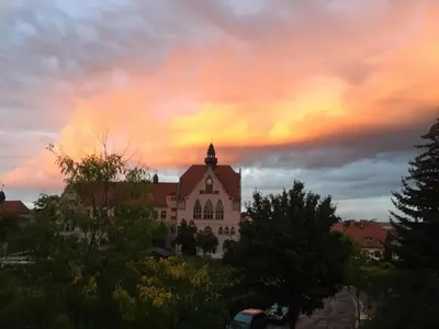 Blick auf den Sonnenuntergang/Sonnenaufgang von des Ferienhauses aus oder aus der Nähe