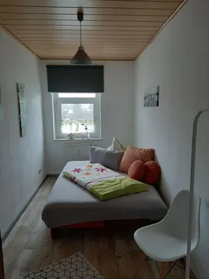 Ein Sitzbereich in der Unterkunft Ferienwohnung Bonny, Limbach-Oberfrohna