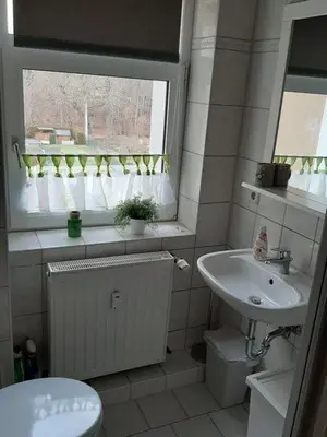 Ein Badezimmer in der Unterkunft Ferienwohnung Bonny, Limbach-Oberfrohna