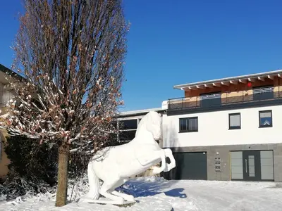 Ferienwohnung an der Reitanlage im Winter