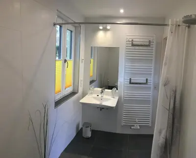 Ein Badezimmer in der Unterkunft lauch3 - Ferienhäuser am See