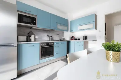 Küche/Küchenzeile in der Unterkunft PINEAPPLE APARTMENTS - Zwinger IV - 65qm - 1x free parking