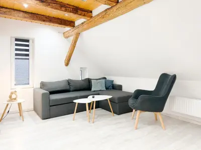 Ein Sitzbereich in der Unterkunft Ferienwohnung3 Grimma