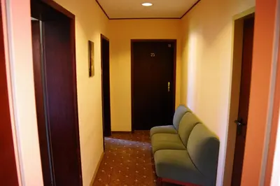 Ein Sitzbereich in der Unterkunft Landhotel Goldener Löwe