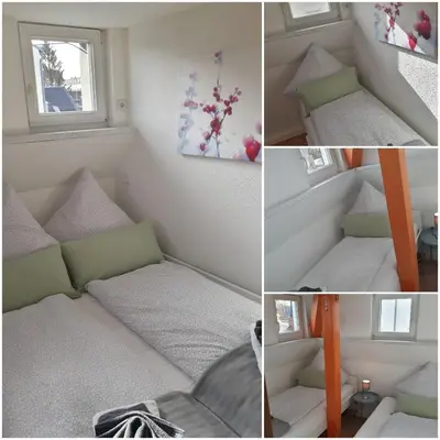Ein Sitzbereich in der Unterkunft Ferienwohnung Katrin - nahe Chemnitz