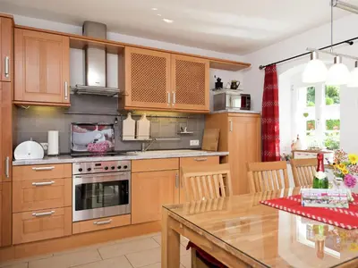 Küche/Küchenzeile in der Unterkunft Comfortable holiday home in Saxony with terrace