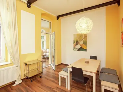 Ein Sitzbereich in der Unterkunft Peaceful Villa in Borstendorf