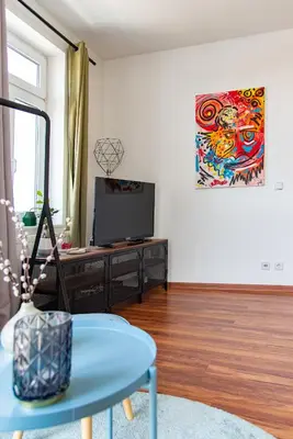 TV/Unterhaltungsangebot in der Unterkunft Industriecharme Apartment - Nespresso, Netflix, WIFI, Zentral, Messe