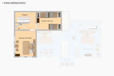 Grundriss der Unterkunft Haus Felsental