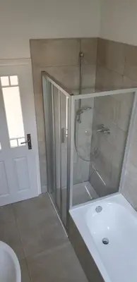 Ein Badezimmer in der Unterkunft Fliederhaus Dresden