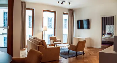 TV/Unterhaltungsangebot in der Unterkunft Modernes Apartment am Neumarkt