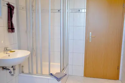 Ein Badezimmer in der Unterkunft Atelier Grünfink Ferienwohnung