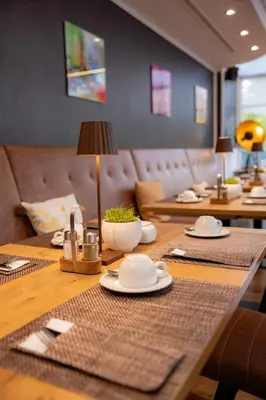 Ein Sitzbereich in der Unterkunft C-YOU Hotel Chemnitz