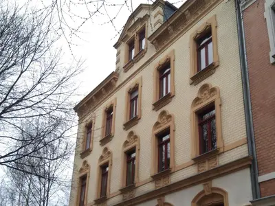 Das Gebäude in dem sich die Ferienwohnung befindet