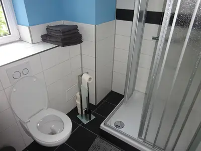Ein Badezimmer in der Unterkunft Franks kleines Bauernhaus in Dresden
