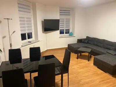 TV/Unterhaltungsangebot in der Unterkunft Ferienwohnung am Holzwurm
