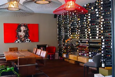 Ein Sitzbereich in der Unterkunft alexxanders Hotel & Boardinghouse, Restaurant