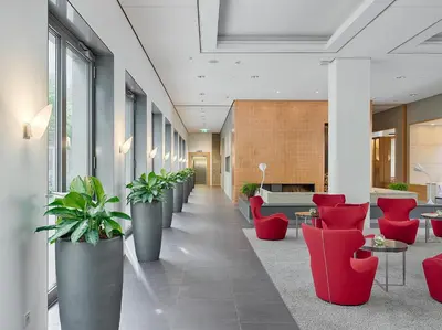 Ein Sitzbereich in der Unterkunft Hotel Elbresidenz an der Therme