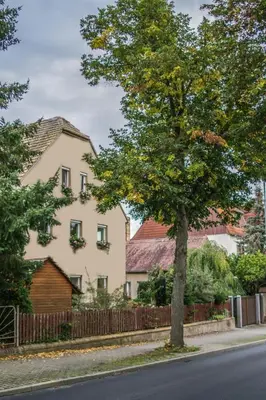 Das Gebäude in dem sich die Ferienwohnung befindet