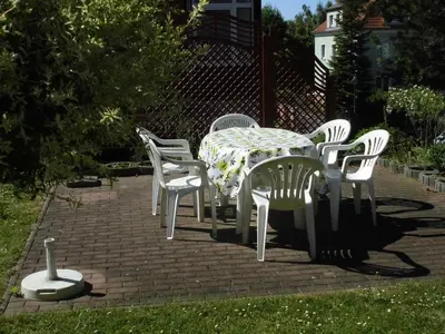 Ein Garten an der Unterkunft Ferien bei Seifert