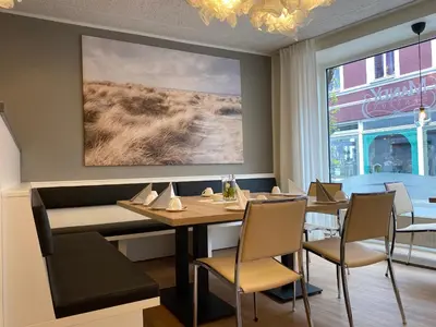 Ein Sitzbereich in der Unterkunft Hotel-Pension Mandy - Adults Only