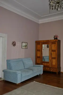Ein Sitzbereich in der Unterkunft Schloss Triestewitz