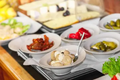 Essen im Hotel oder in der Nähe