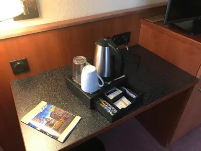 Kaffee-/Teezubehör in der Unterkunft Hotel Pesterwitzer Siegel