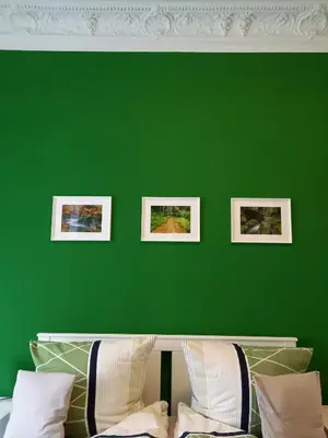 Ein Bett oder Betten in einem Zimmer der Unterkunft Ferienwohnung Xenia