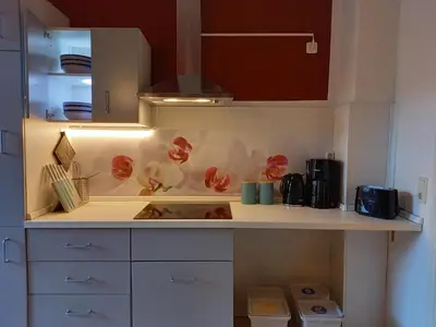 Küche/Küchenzeile in der Unterkunft Ferienwohnung Xenia