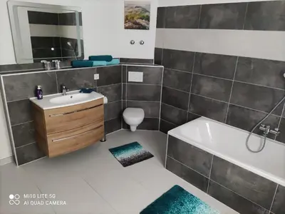 Ein Badezimmer in der Unterkunft Gohrisch Hartmann