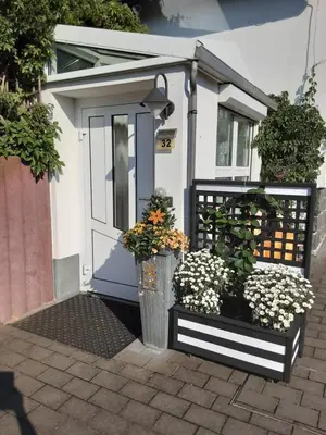 Ein Garten an der Unterkunft Ferienwohnung Ostrau