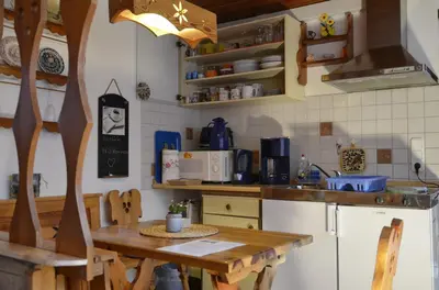 Küche/Küchenzeile in der Unterkunft Haus am Stein - Haus 1