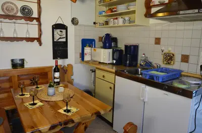 Küche/Küchenzeile in der Unterkunft Haus am Stein - Haus 1