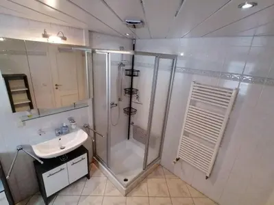 Ein Badezimmer in der Unterkunft Ferienhaus Ostwald