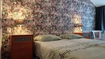 Ein Bett oder Betten in einem Zimmer der Unterkunft Haus Stefanie Elvire