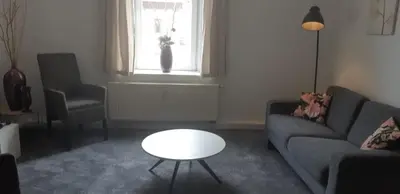 Ein Sitzbereich in der Unterkunft Haus Stefanie Elvire