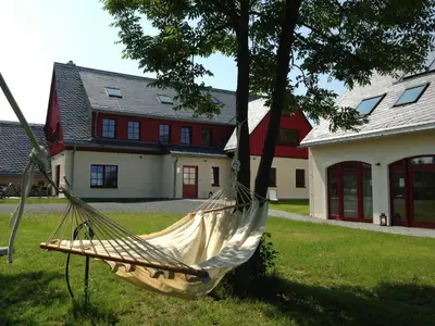 Ein Garten an der Unterkunft Appartementhaus Zur Bergwiese