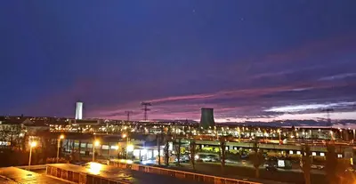 Ein allgemeiner Blick auf Dresden oder ein Stadtblick von der Ferienwohnung aus