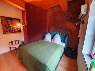 Ein Bett oder Betten in einem Zimmer der Unterkunft Storchennest