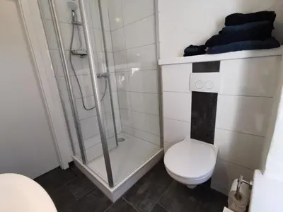 Ein Badezimmer in der Unterkunft Gästehaus Vergissmeinnicht