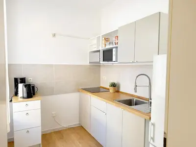 Küche/Küchenzeile in der Unterkunft Apartment Eva
