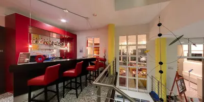 Ein Sitzbereich in der Unterkunft Business-Hotel Artes