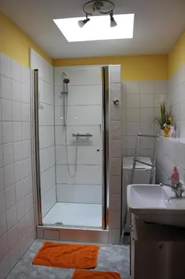 Ein Badezimmer in der Unterkunft dresdnerferienwohnung - apartment am großen garten